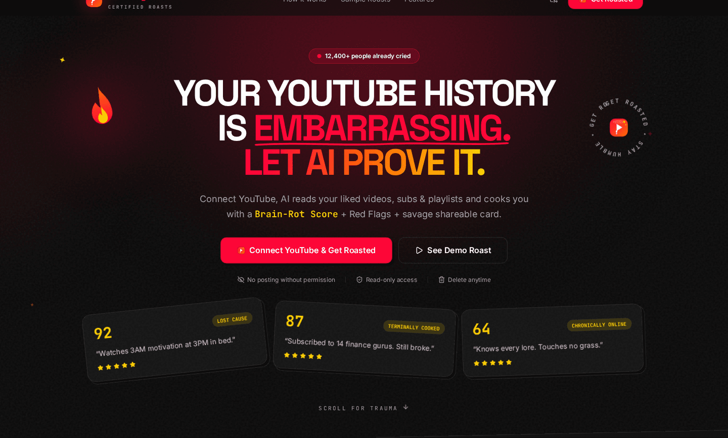 RoastMyTube preview