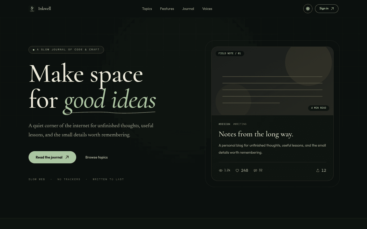 Inkwell preview